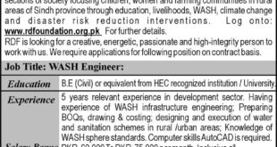 Research And development foundation career opportunity wash engineer required 